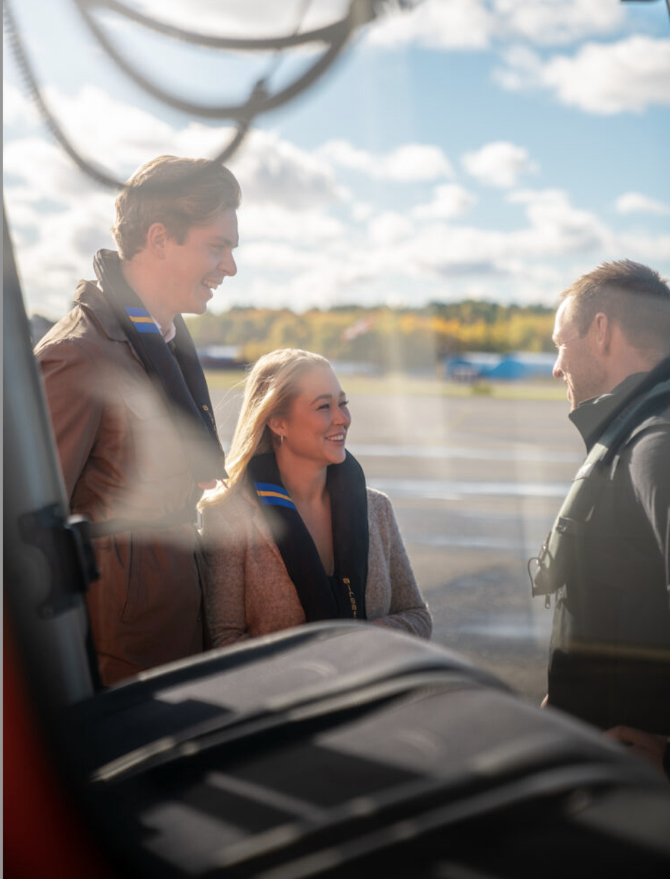 Helicopter at Bromma Airport
