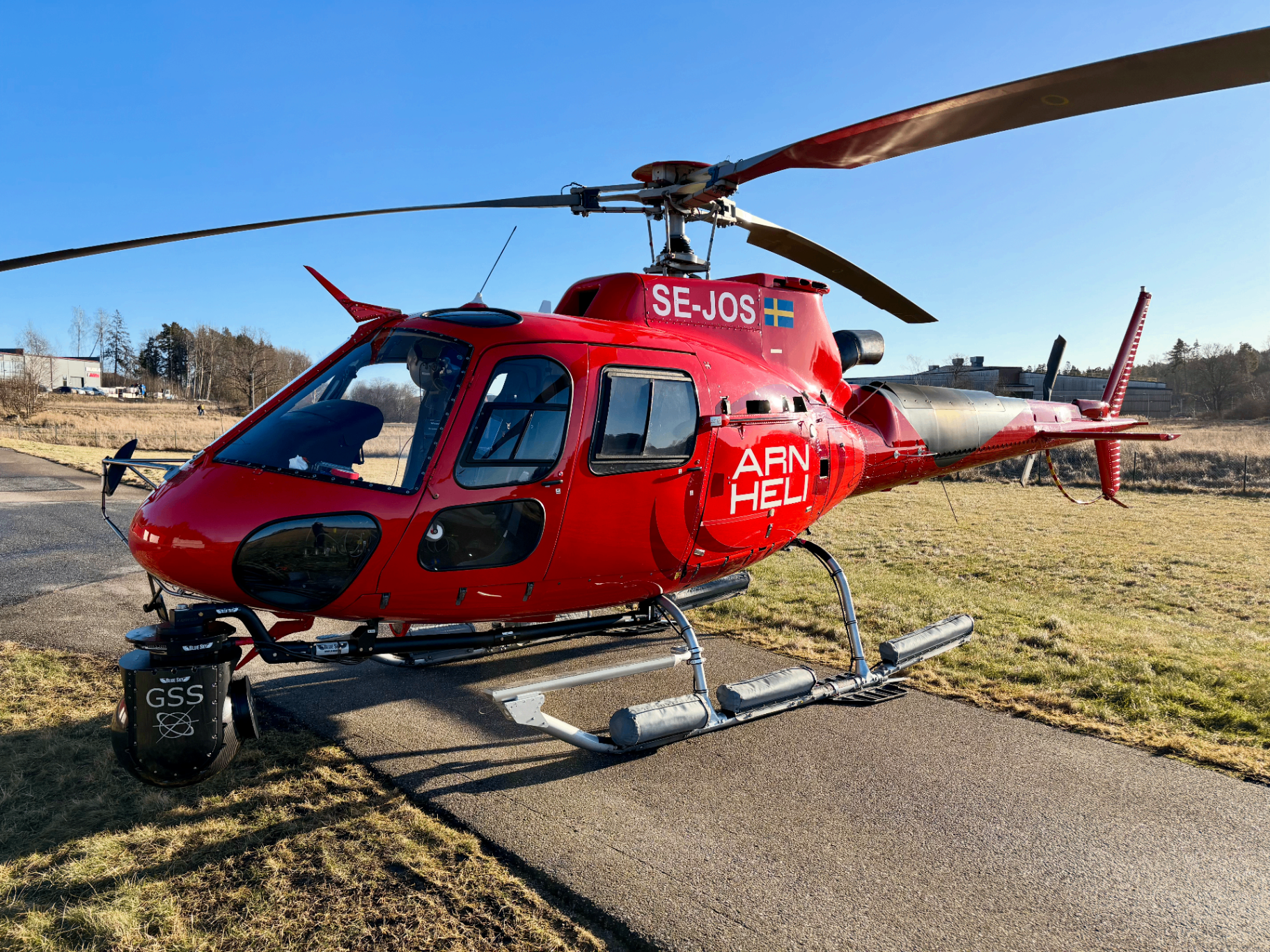 ARLANDA helicopter SE-JOS with GSS camera rig