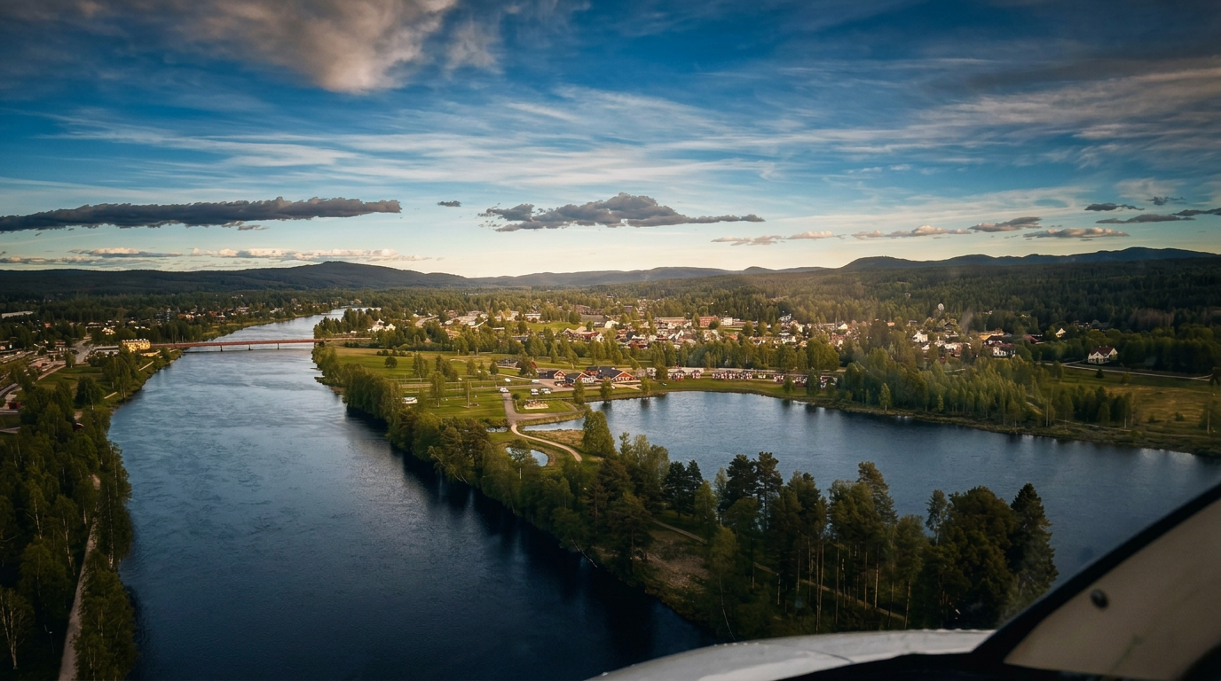 Water sampling – aerial work by helicopter, Arlanda Helicopter