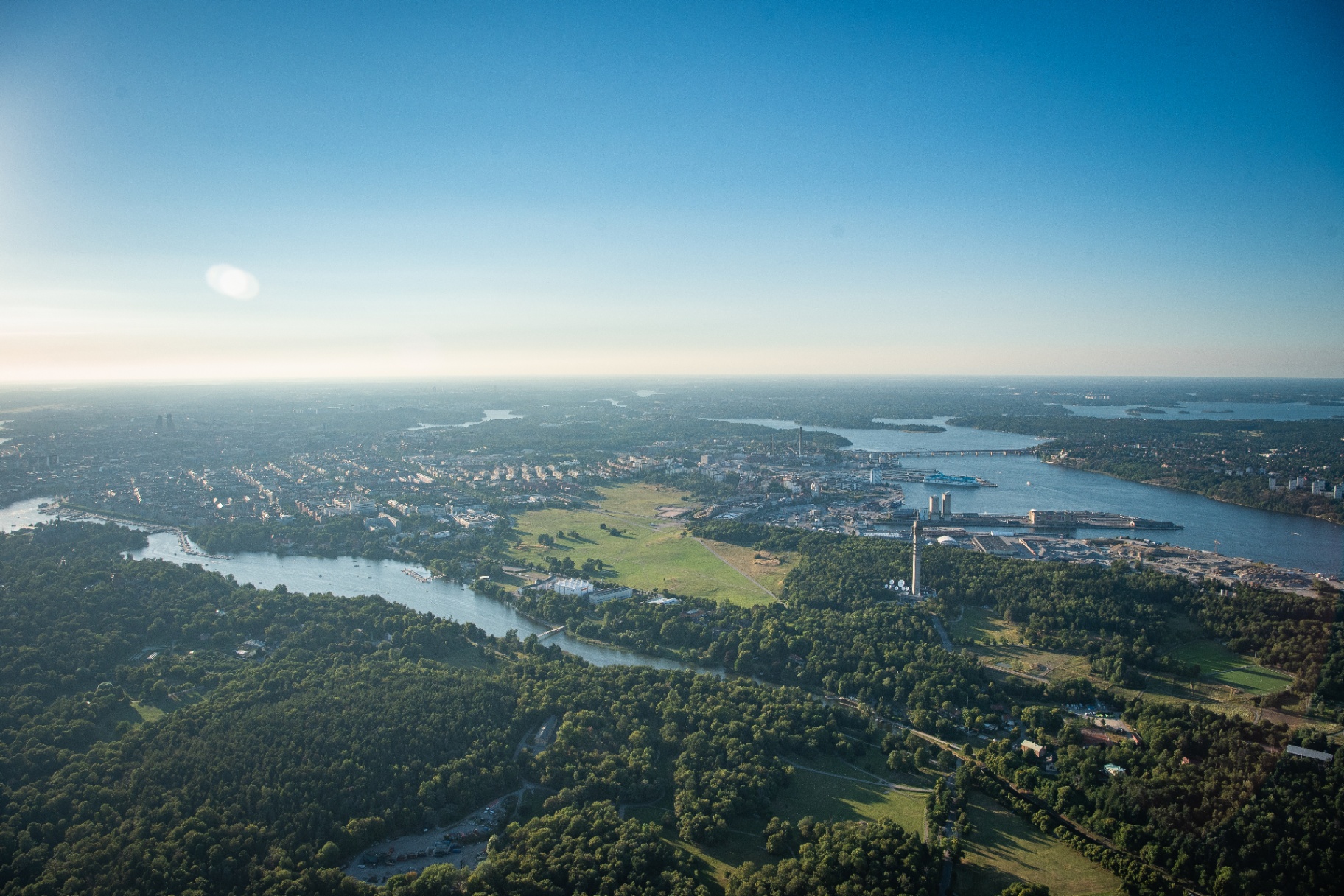 Landscape view from the air