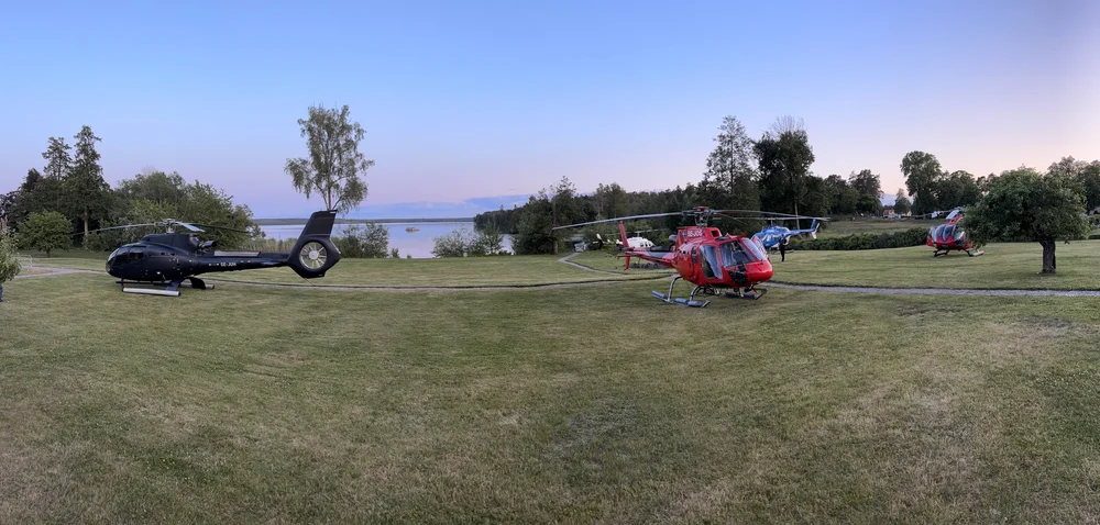 Helicopters landed at Stora Sundby for CLSR