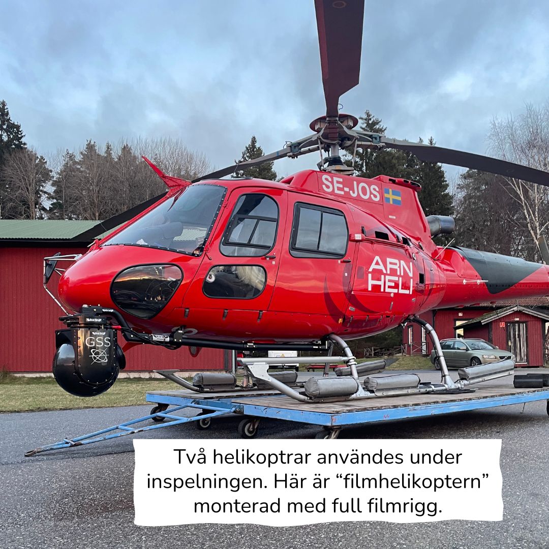 Film helicopter SE-JOS with a full film rig