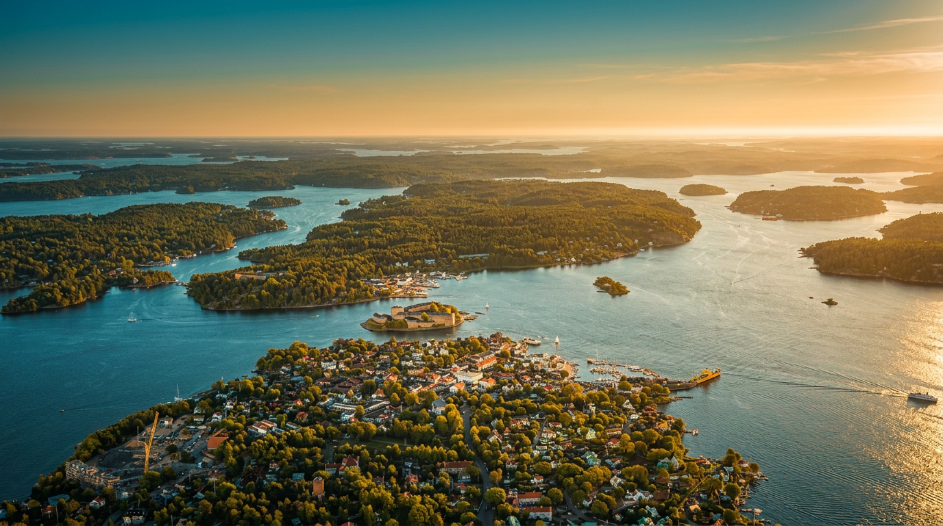 Vaxholm från ovan